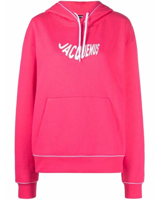 Jacquemus Cotton Logo Sweater in Pink & Purple (Pink) - Lyst