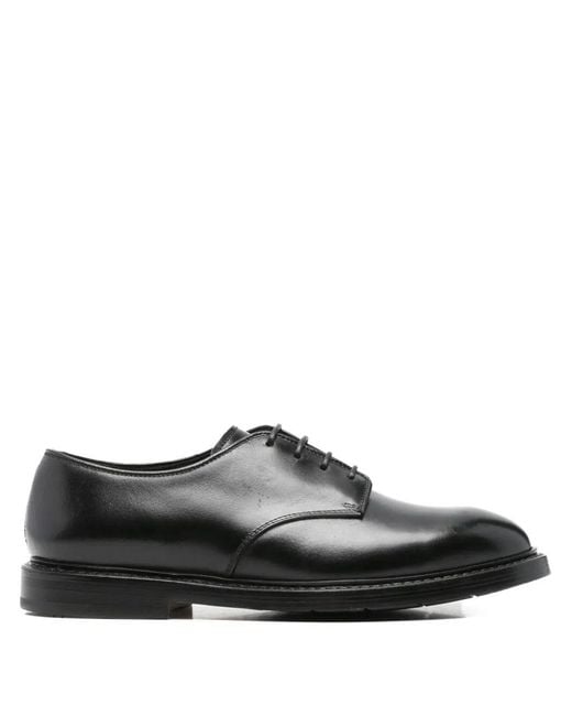 Premiata Black Smooth Leather Callo Laced Shoes for men