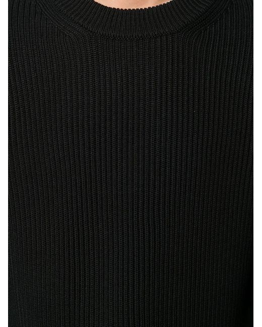 Roberto Collina Black Crew Neck Pullover for men