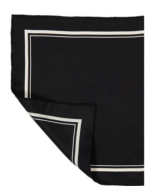Tom Ford Black Carré De Poche À Monture Ton Sur Ton for men