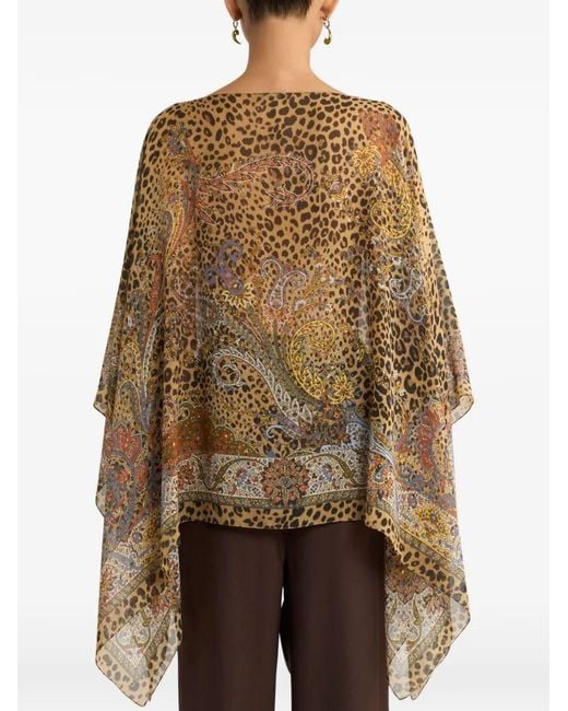 Etro Natural Silk Poncho