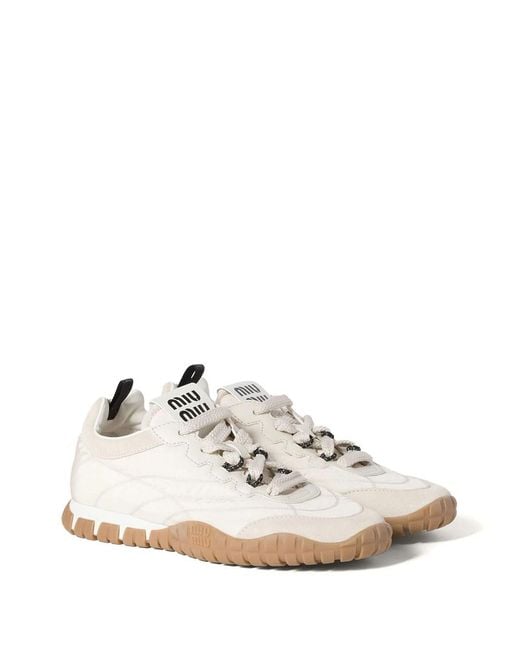 Miu Miu White Neutrals Trainers