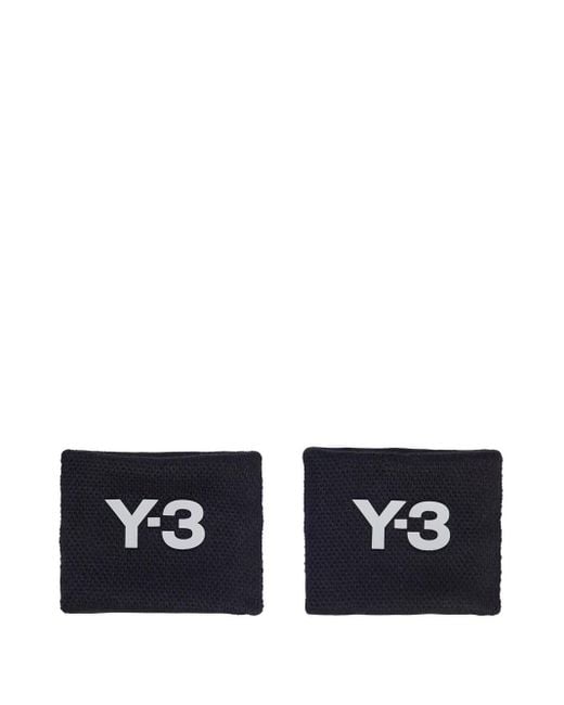 Y-3 Black Us Open Tennis Wristbands for men