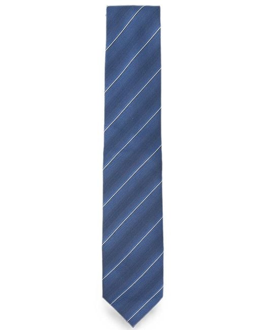 Tom Ford Blue Silk Tie With Striped Pattern for men