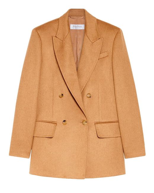 Max Mara Brown Double-Breasted Blazer