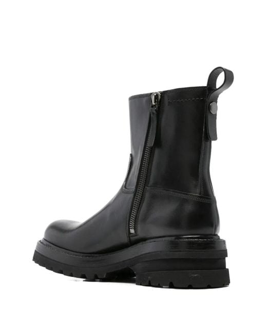 Premiata Black Leather Boots for men