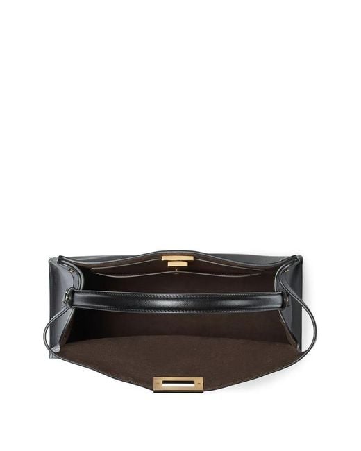 Fendi Black Way Large Leather And Suede Bag
