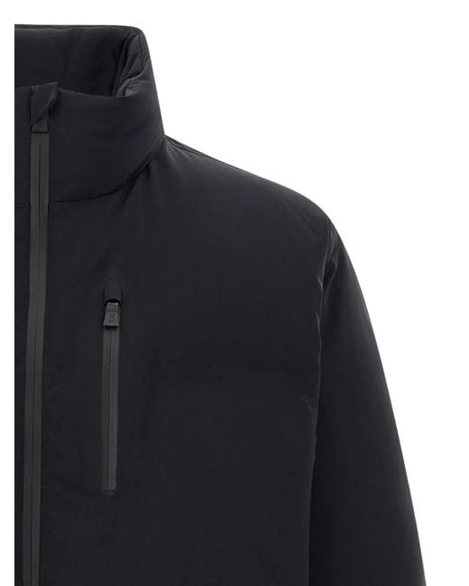 Herno Blue New Impact High-Neck Short Down Jacket Clothing for men