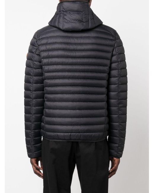 Save The Duck Blue Donald Hooded Puffer Jacket for men