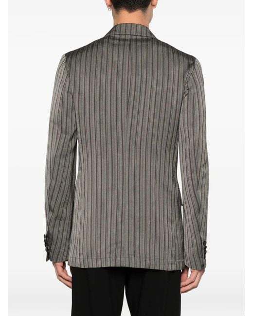 Dries Van Noten Gray Balto Double-Breasted Blazer for men