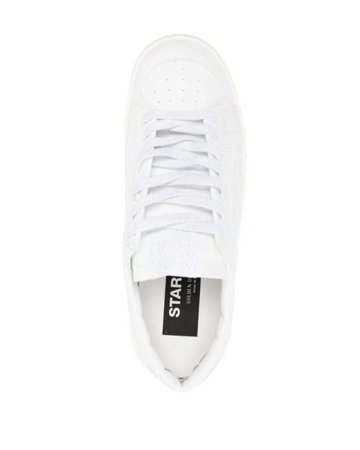 Golden Goose Deluxe Brand White Stardan Leather Low-top Sneakers for men