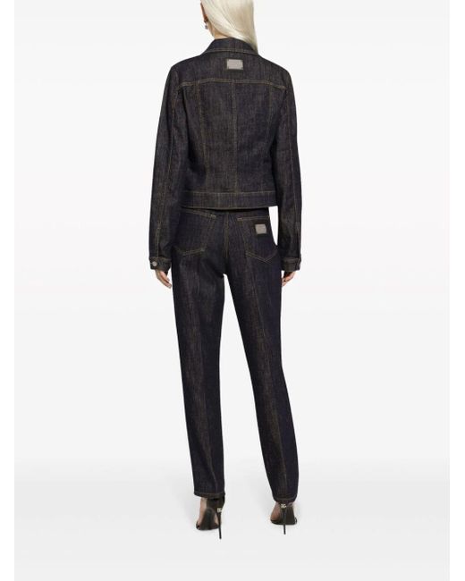 Dolce & Gabbana Black Denim Jacket Clothing
