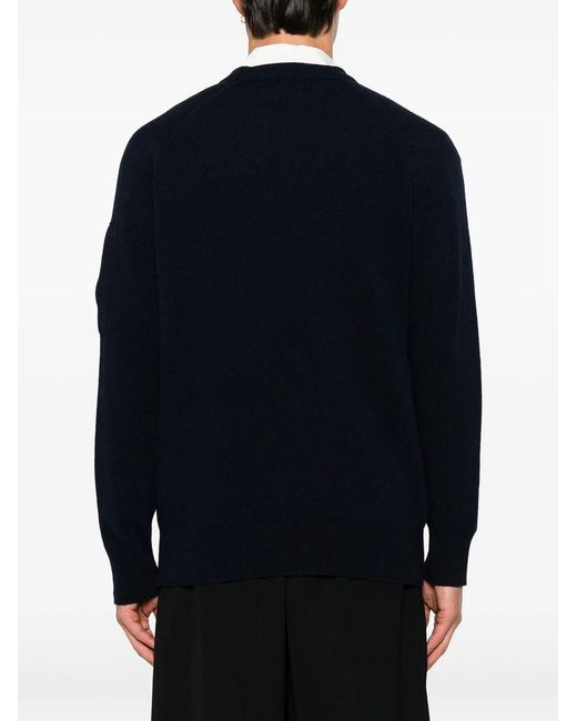 C P Company Blue Crew Neck Pullover for men