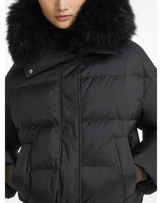 Yves Salomon Black Short Down Jacket