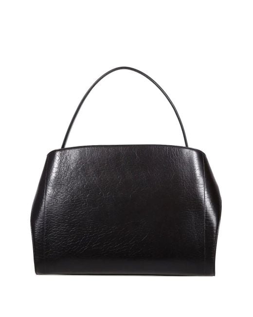 Ferragamo Black Hug Soft Two-tone Large Shoulder Bag
