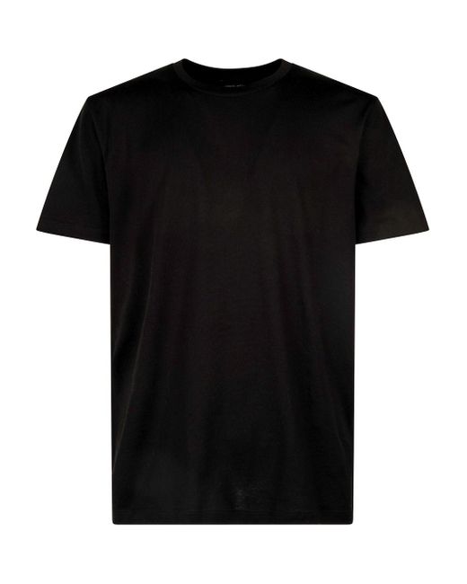 Roberto Collina Black Round Neck T-shirt for men