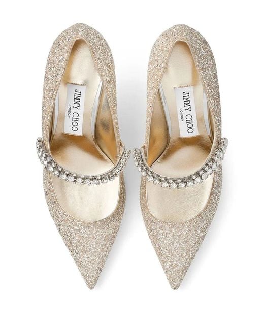 Jimmy Choo White 65 Bing Pumps