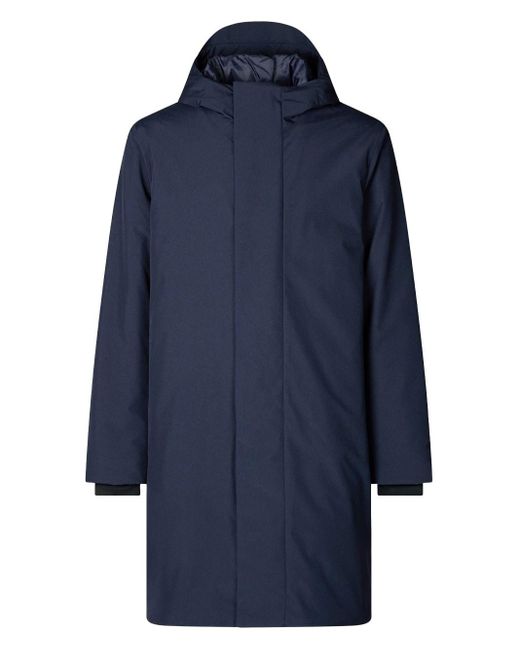 Save The Duck Blue Barry Waterproof Padded Jacket With Hood for men