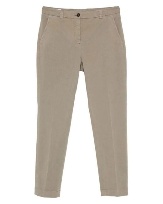 Incotex Gray Leyre Straight-Leg Cotton Trousers