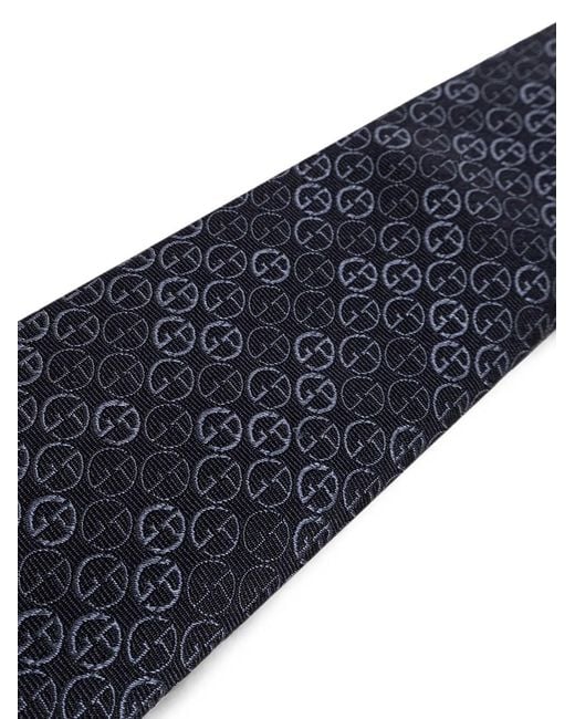 Giorgio Armani Blue Silk Tie for men