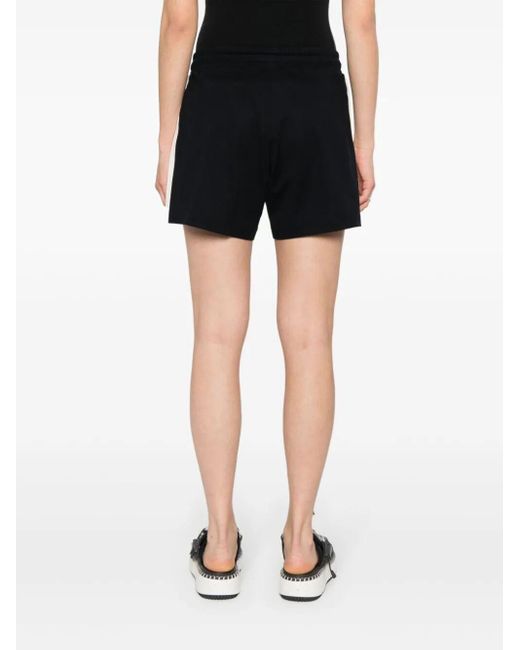 Moncler Black Jersey Shorts