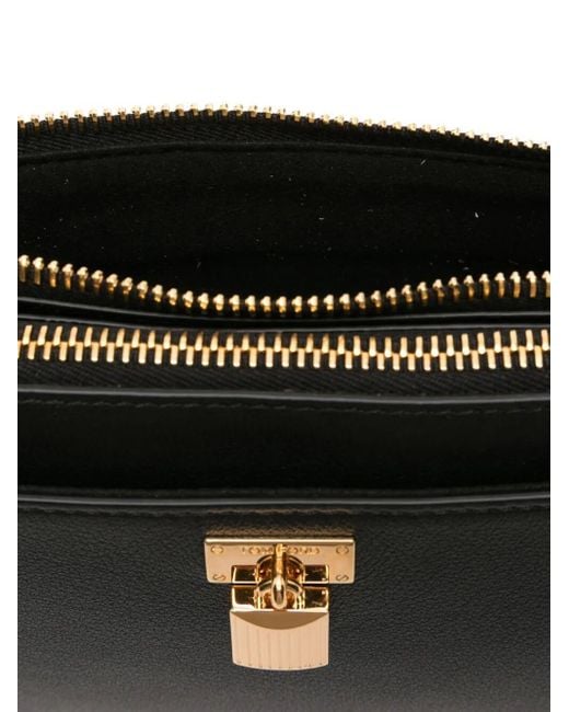 Tom Ford Black Natural Grain Leather Padlock Mini On Strap Bags