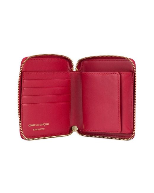 Comme des Garçons Red Classic Zip Around Wallet
