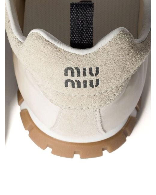 Miu Miu White Neutrals Trainers