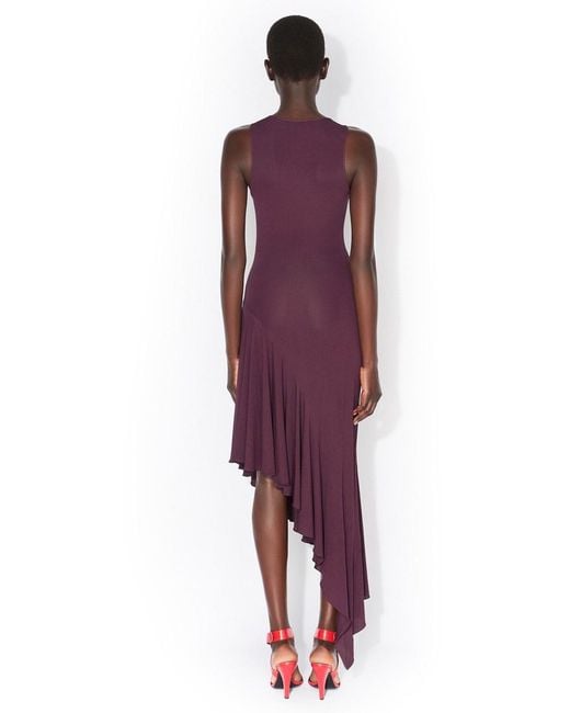 Alaïa Purple Asymmetric Dress
