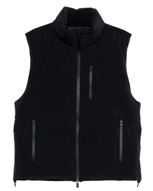 Herno Black New Impact Down Vest for men