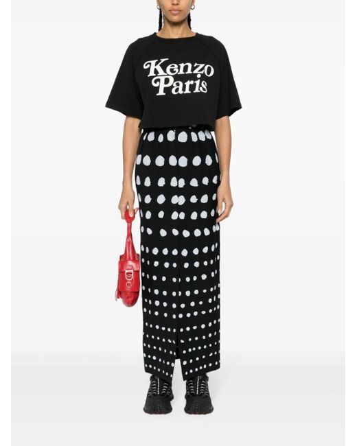 KENZO Black T-Shirt With Verdy Bear Print