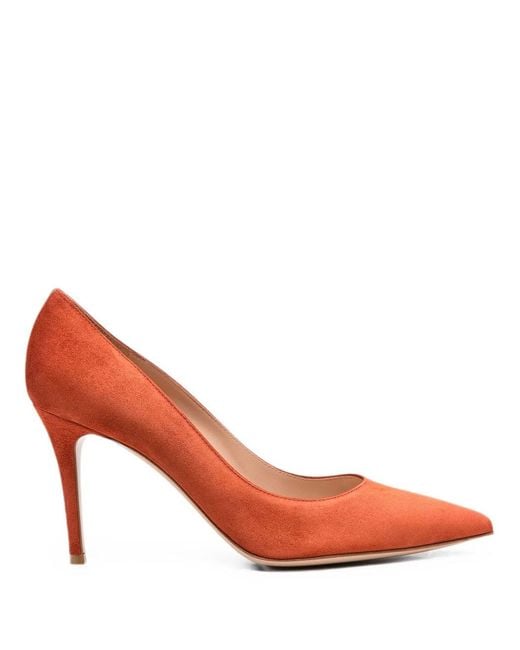 Gianvito Rossi Pink Gianvito 85 Suede Pumps