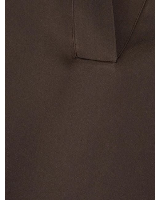 Tom Ford Brown Silk Satin Polo