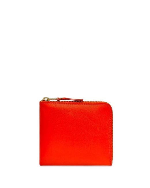 Comme des Garçons Red Double-sided Zipper Classic Wallet Accessories