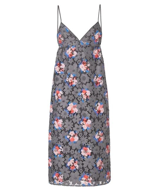 Fendi Purple Abito Printed Daisy