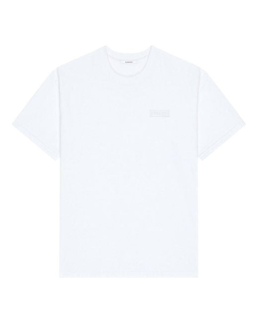 Givenchy White Paris Gros Grain Cotton T-Shirt for men