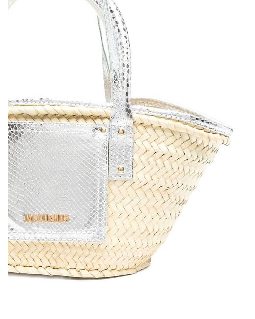 Jacquemus White Le Petit Panier Soli