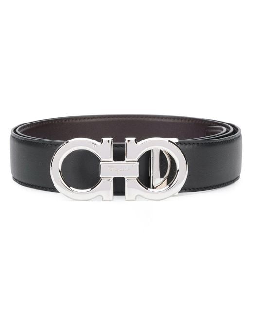 Ferragamo Black Reversible Buckle Belt For for men
