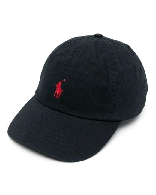 Polo Ralph Lauren Blue Cotton Chino Baseball Cap for men