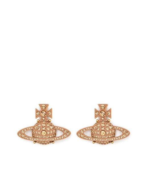 Vivienne Westwood Natural Orb-Crystal Earrings