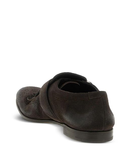 Church's Black Oxford Shoes With Buckle for men
