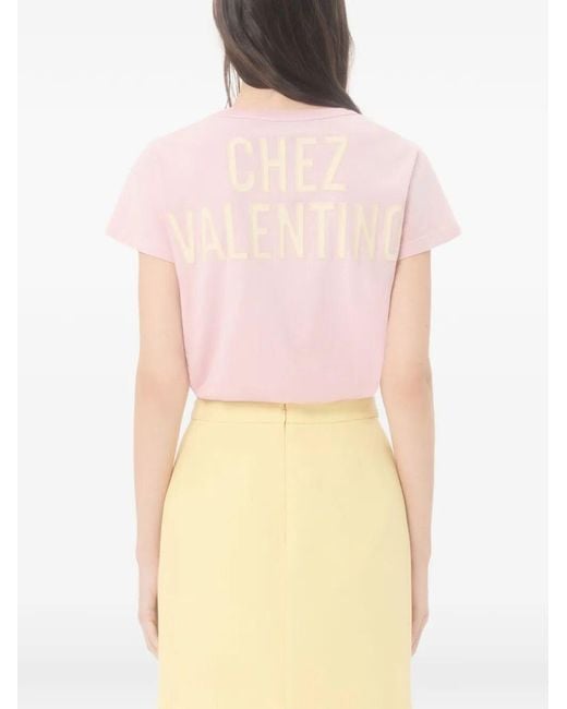 Valentino Garavani Pink Pattern T-Shirt