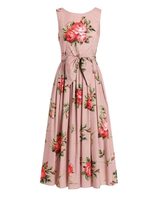 Dolce & Gabbana Multicolor Floral Motif Dress