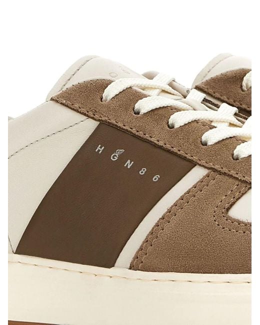 Hogan Multicolor H-tv Sneakers In Smooth And Suede Leather for men
