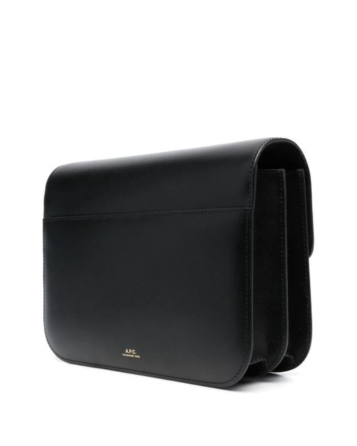 A.P.C. Black Astra Smooth-leather Shoulder Bag