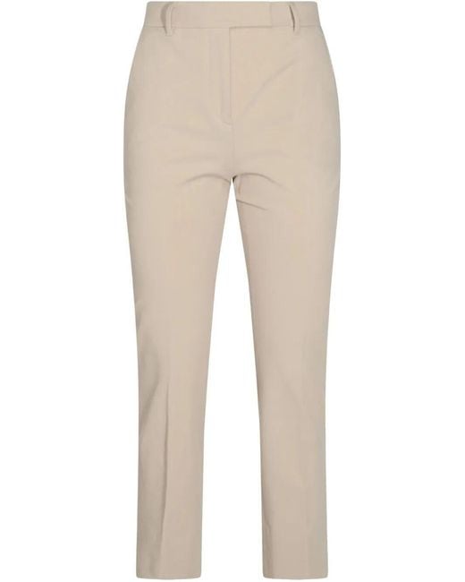 Incotex Natural Cotton Blend Tapered Pants