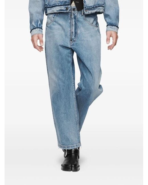 Maison Margiela Blue Straight-Leg Jeans for men