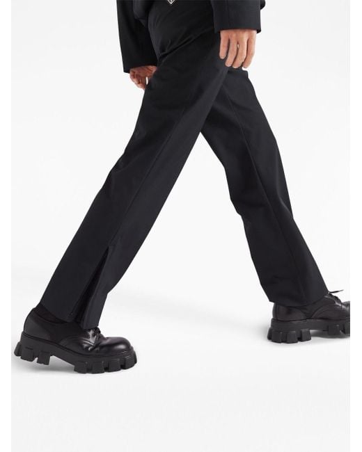 Prada Black Tecno Stretch Trousers for men