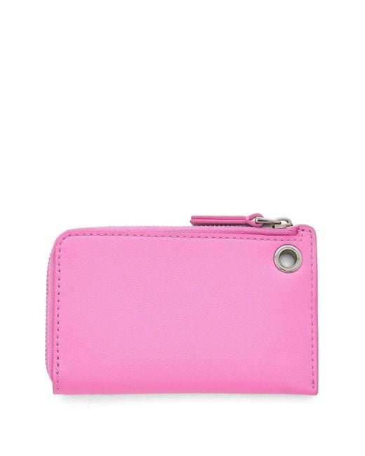 Marc Jacobs Pink The Top Zip Charm Wallet Accessories