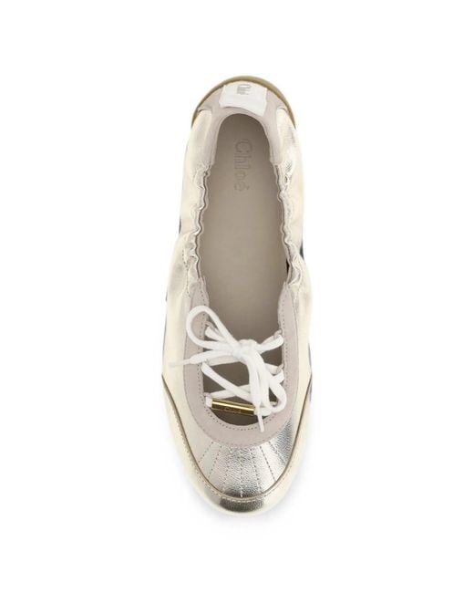 Chloé White Leather Sneakers